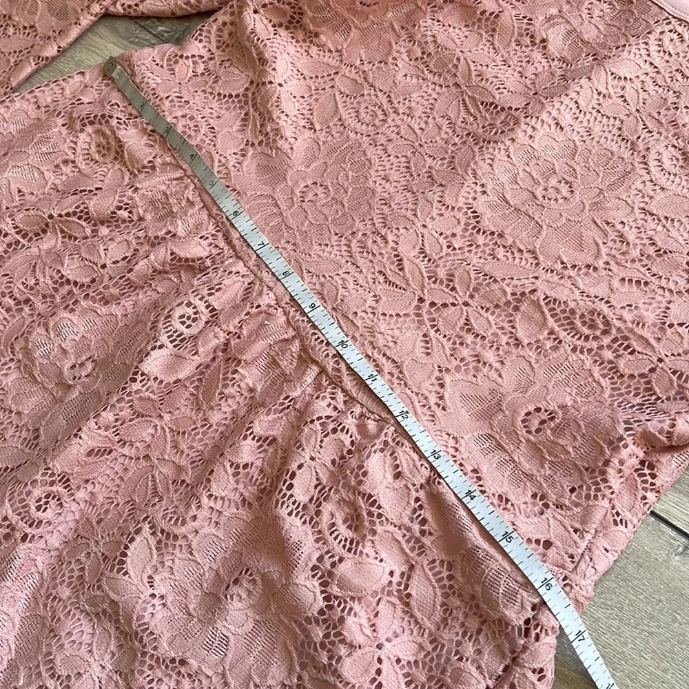 Art Class Rose Colored Girl Lace Dress Size XXL (18)